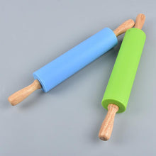 Load image into Gallery viewer, wooden handle creative roller type rolling pin

