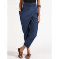Lade das Bild in den Galerie-Viewer, Women Zipper Casual Belt Harem Pants Irregular Loose Trousers
