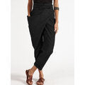 Lade das Bild in den Galerie-Viewer, Women Zipper Casual Belt Harem Pants Irregular Loose Trousers
