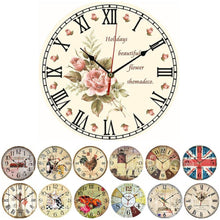 Load image into Gallery viewer, Vintage Wooden Wall Clock
