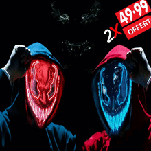 Lade das Bild in den Galerie-Viewer, 🎉[Special Offer] Get 2 Extra New Horror Led V Mask at 75% Off)🎉 MBFFT
