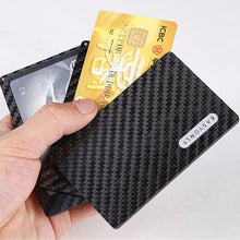 Lade das Bild in den Galerie-Viewer, Real Carbon Fiber Magnetic Card Holder Wallet - 4 Layer
