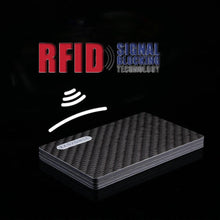 Lade das Bild in den Galerie-Viewer, Real Carbon Fiber Magnetic Card Holder Wallet - 4 Layer
