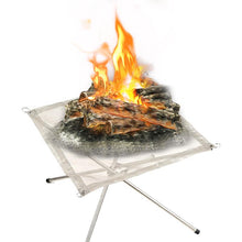 Lade das Bild in den Galerie-Viewer, Portable Folding Stainless Steel Campfire Stand

