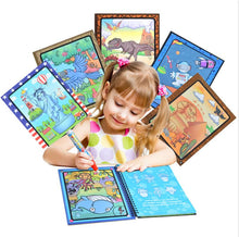 Load image into Gallery viewer, Magic Water Drawing Book Coloring Book Doodle with Magic Pen Painting Board Juguetes For Children Education Drawing Toy
