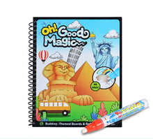 Load image into Gallery viewer, Magic Water Drawing Book Coloring Book Doodle with Magic Pen Painting Board Juguetes For Children Education Drawing Toy
