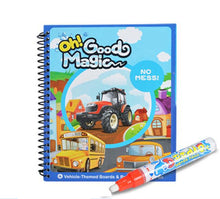 Load image into Gallery viewer, Magic Water Drawing Book Coloring Book Doodle with Magic Pen Painting Board Juguetes For Children Education Drawing Toy
