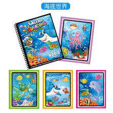 Load image into Gallery viewer, Magic Water Drawing Book Coloring Book Doodle with Magic Pen Painting Board Juguetes For Children Education Drawing Toy
