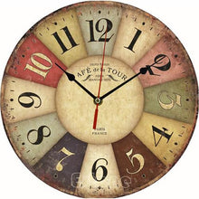 Load image into Gallery viewer, Vintage Wooden Wall Clock
