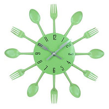 Lade das Bild in den Galerie-Viewer, Spoon Fork Creative Quartz Wall Mounted Clock
