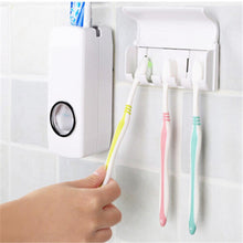 Load image into Gallery viewer, Automatic Toothpaste Dispenser + 5 Toothbrush Holder
