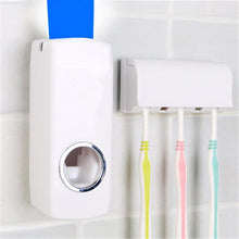 Load image into Gallery viewer, Automatic Toothpaste Dispenser + 5 Toothbrush Holder
