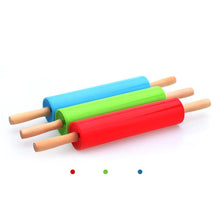 Load image into Gallery viewer, wooden handle creative roller type rolling pin

