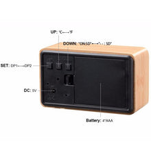 Lade das Bild in den Galerie-Viewer, Mini Cube LED Wooden Alarm Clock
