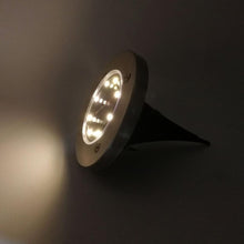 Lade das Bild in den Galerie-Viewer, Solar Powered LED Disk Light (4-Pack)
