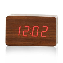 Lade das Bild in den Galerie-Viewer, Mini Cube LED Wooden Alarm Clock
