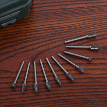 Load image into Gallery viewer, Double Diamond Cut Rotary Burrs 10pcs Set
